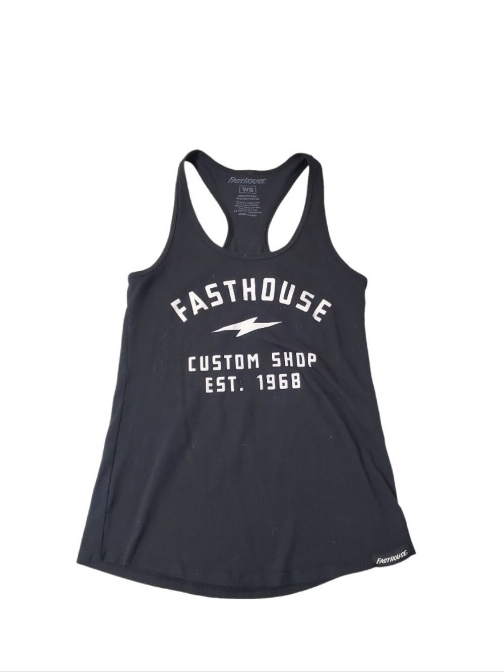 Fasthouse Fundamental Custom Shop Women's Black Racerback Tank Top Small